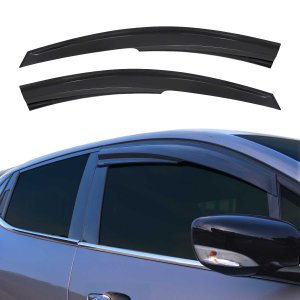 Hyundai Accent Wind Deflector - Omac - Acrylic 2 Pcs - Black - '06-'11